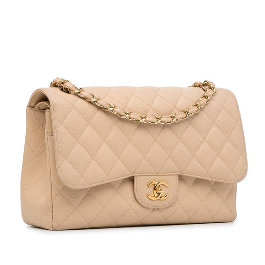 Chanel Jumbo Classic Caviar Double Flap (SHG-lqMXv8)