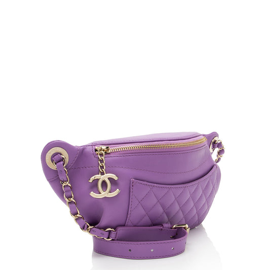Chanel Lambskin Bi Classic Waist Bag