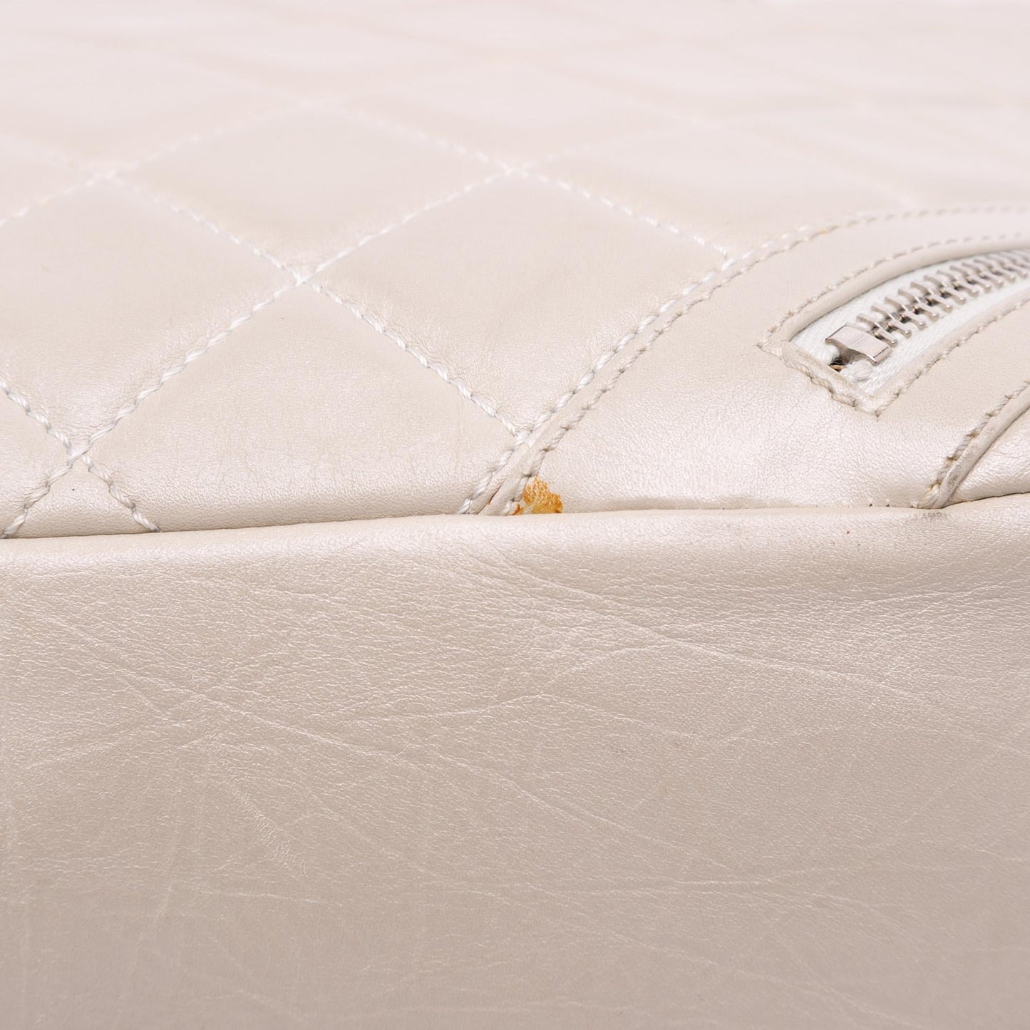 Chanel Large Quilted Aged Calfskin Cotton Club Tote