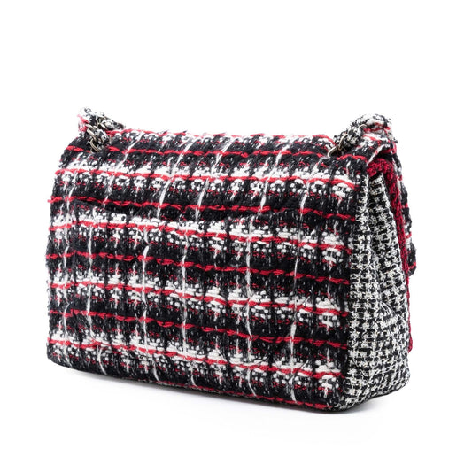 Chanel Medium CC Tweed Multi Print Double Flap