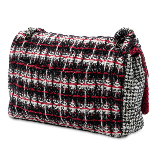 Chanel Medium CC Tweed Multi Print Double Flap