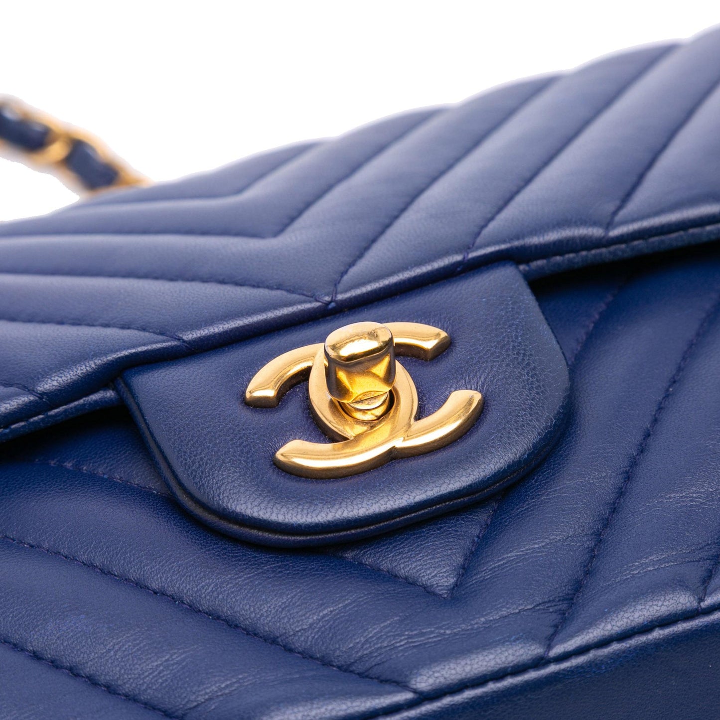 Chanel Medium Classic Chevron Lambskin Double Flap