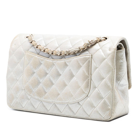 Chanel Medium Classic Iridescent Lambskin Double Flap