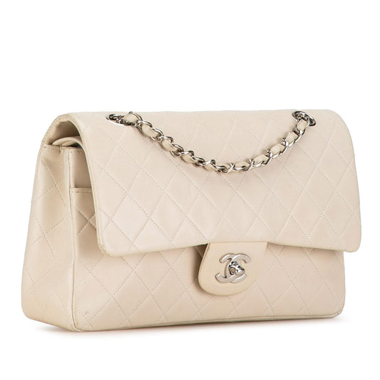 Chanel Medium Classic Lambskin Double Flap (SHG-U2UDWC)