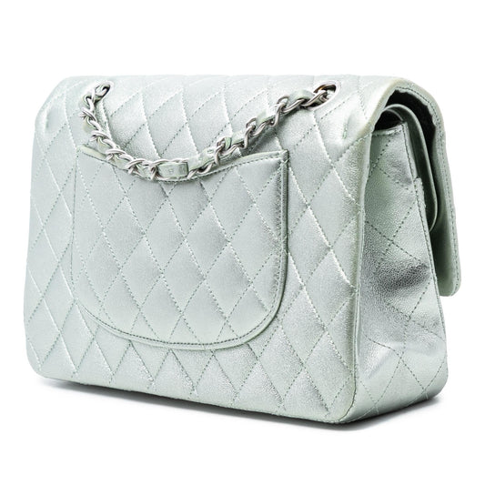 Chanel Medium Classic Metallic Lambskin Double Flap
