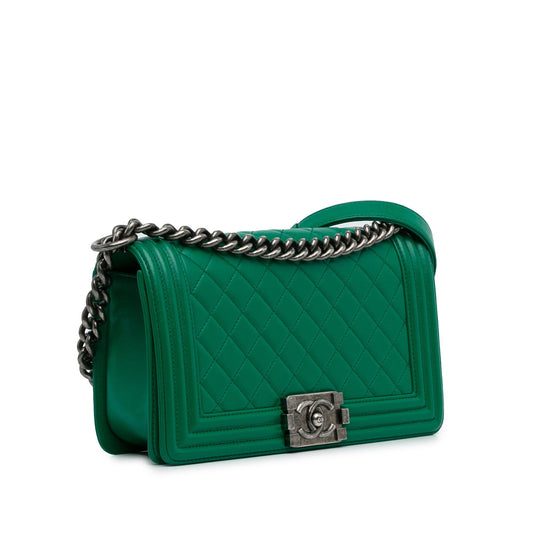 Chanel Medium Lambskin Boy Flap Bag (SHG-AlXMkC)