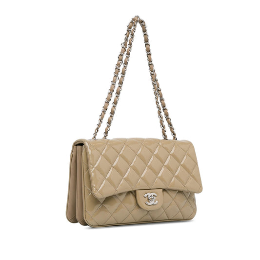 Luxury Chanel Medium Patent 3 Accordion Flap (SHG-8ZGroo)