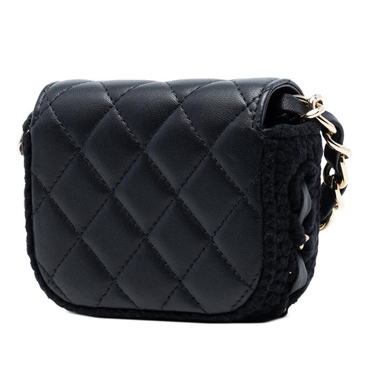 Chanel Mini CC Quilted Lambskin Crochet Flap