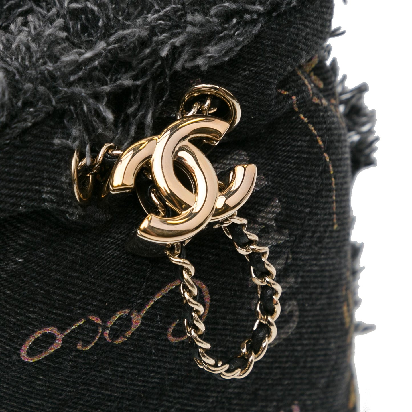 Chanel Mini Denim Mood Bucket with Chain (SHG-B4ElfD)