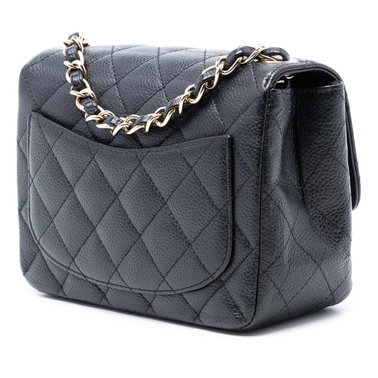 Chanel Mini Square Classic Caviar Single Flap