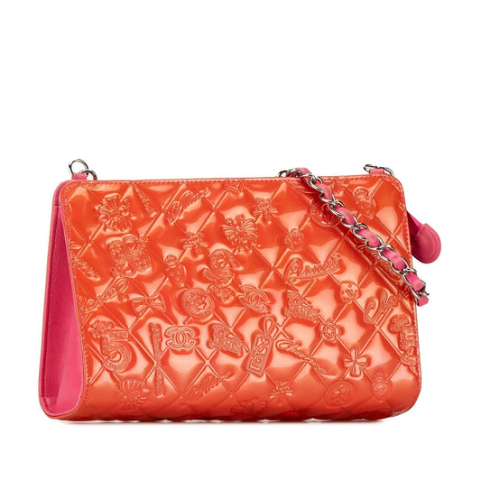 Luxury Chanel Patent Calfskin Lucky Symbols Shoulder Bag (SHG-ZPRkza)