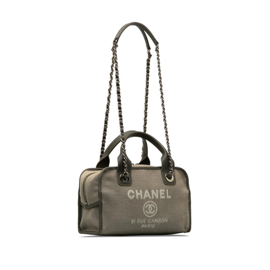 Chanel Small Deauville Bowling Satchel (SHG-14IzyR)