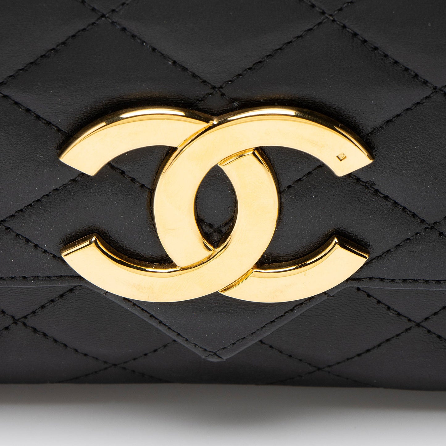 Chanel Vintage Lambskin XL CC Small Flap Bag