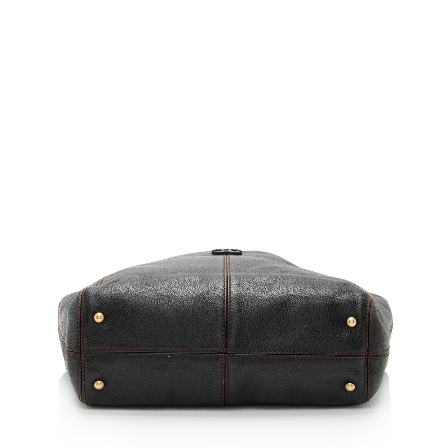 Luxury Chanel Vintage Leather Wood Chain Tote (SHF-bz2XaF)