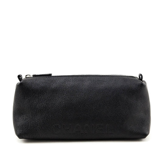 Chanel Black Calfskin Cosmetic Pouch