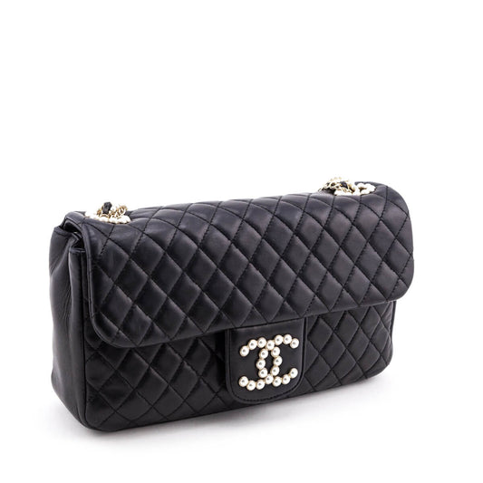 Chanel Black Quilted Lambskin Medium Westminster Flap Bag