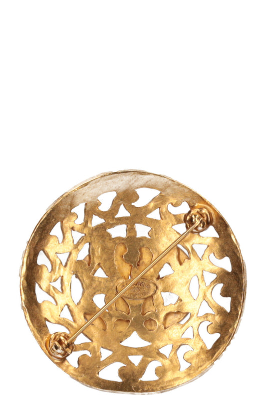 CHANEL Brooch 95A Gold
