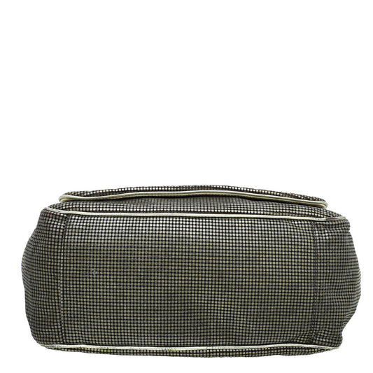 Chanel Gold CC Perforated Hollywood Accordion Flap Bag