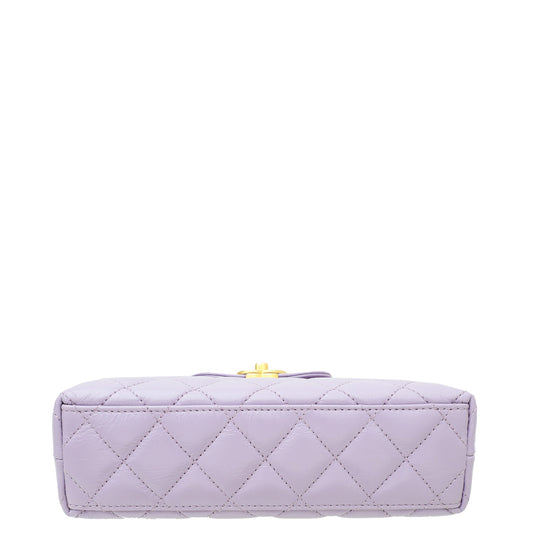 Chanel Lilac Quilted CC Mini Kelly Bag