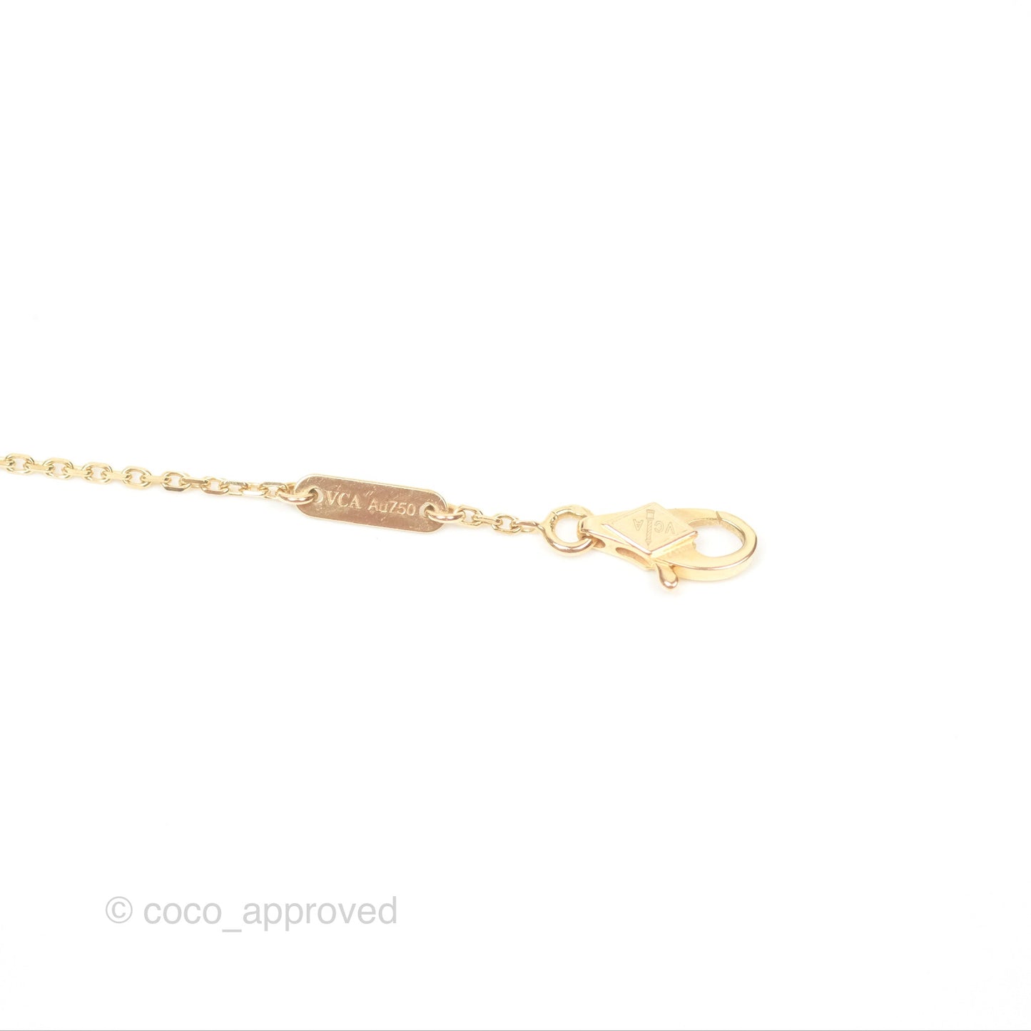 Van Cleef & Arpels 18K Yellow Gold Mother of Pearl Sweet Alhambra Butterfly Bracelet
