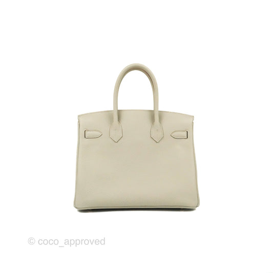 Hermes Birkin 30 Retourne Gris Perle 80 Togo Palladium Hardware