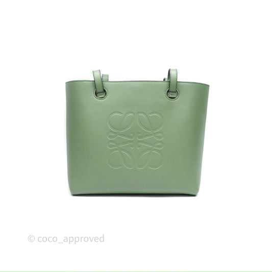 Loewe Small Anagram Tote In Rosemary Green Calfskin