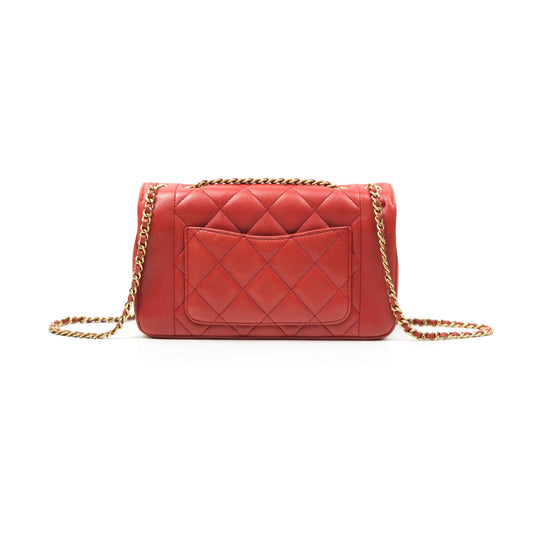 Chanel Diana Reissue Brick Red Gold Hardware