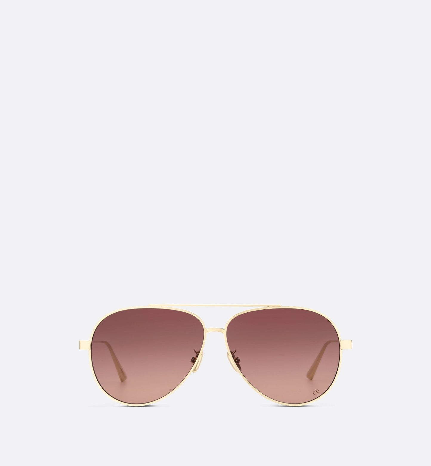 Luxury Diorcannage A1U Gradient Brown To Pink Pilot Sunglasses