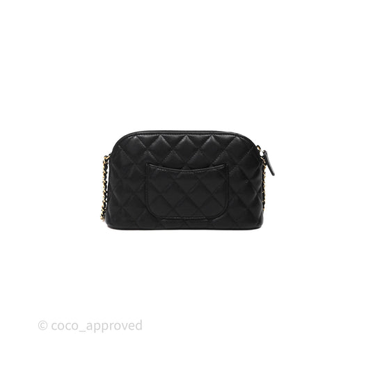 Chanel Clutch on Chain Black Caviar Gold Hardware