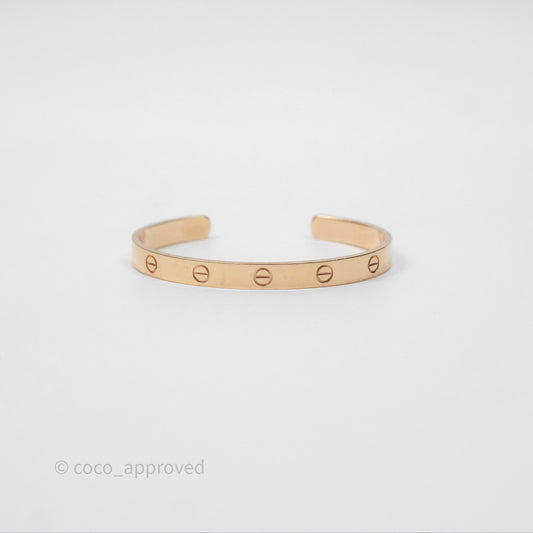 Cartier Love Bracelet Open Classic Model Rose Gold