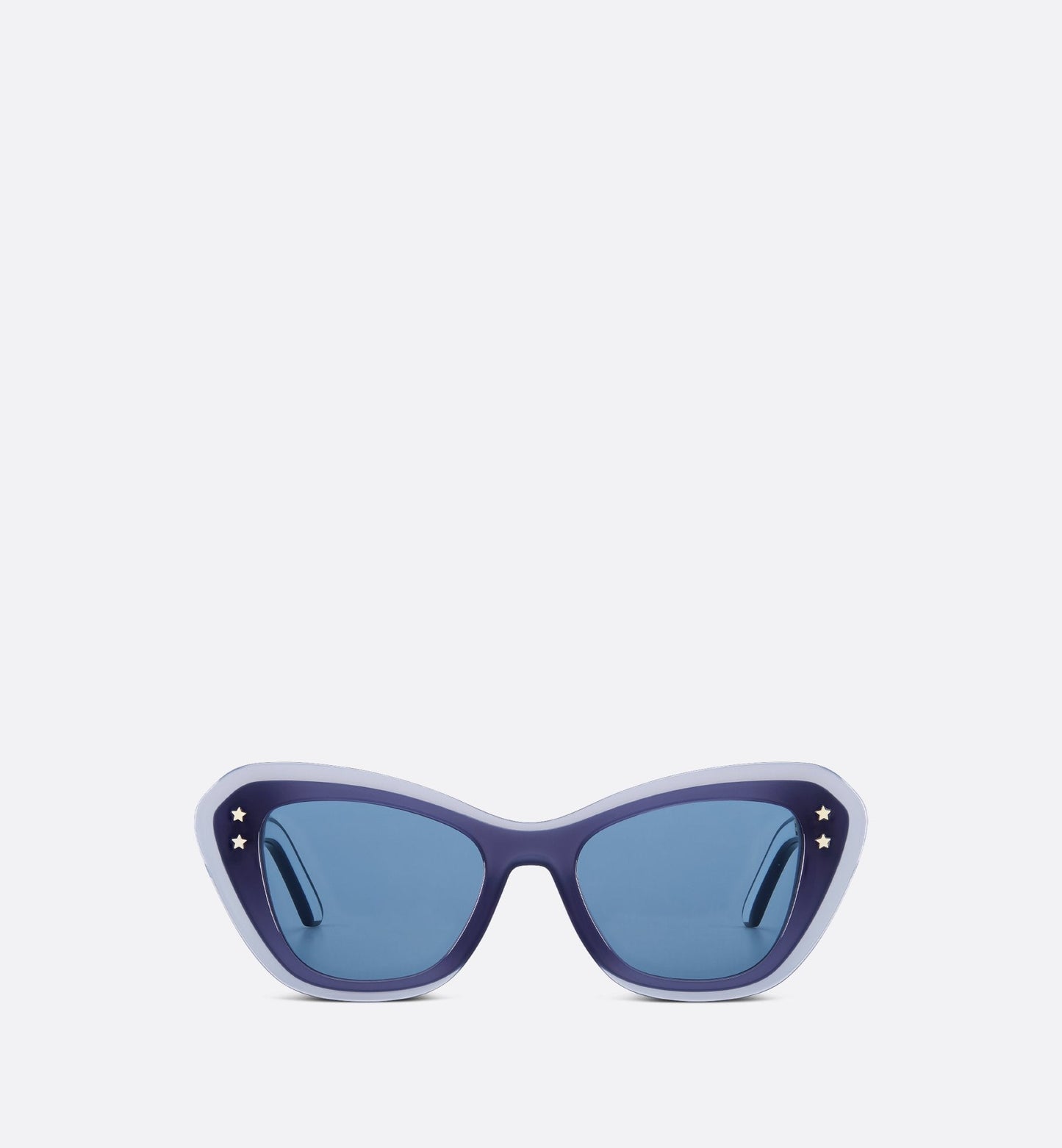 Luxury Diorpacific B3U Transparent Blue Butterfly Sunglasses