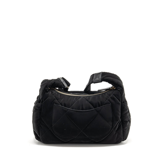 Chanel 24N Ski Series Coconeige Shoulder Bag Nylon Black GHW(microchip)
