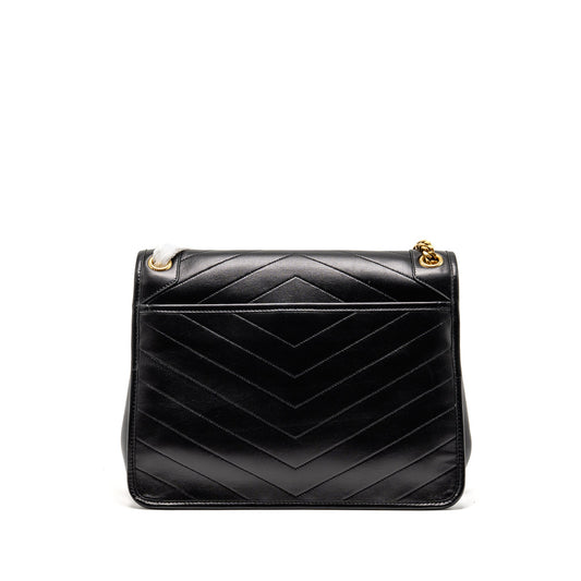 Saint Laurent Large Niki Bag Lambskin Black GHW