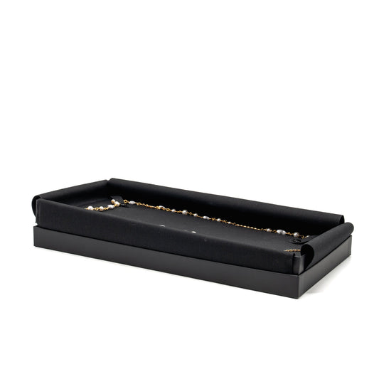 Chanel CC Star Long Necklace Pearl/Crystal Gold Tone