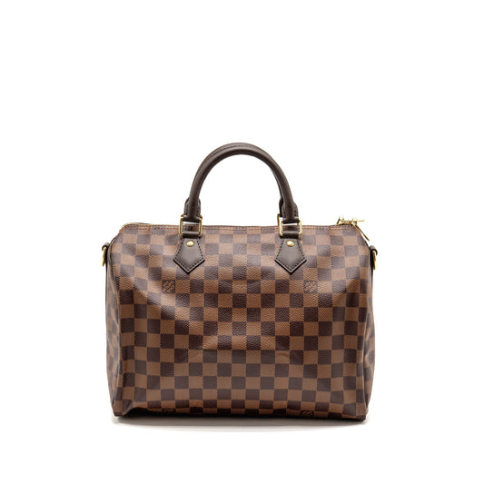 Louis Vuitton speedy bandouliere 30 damier ebene canvas GHW