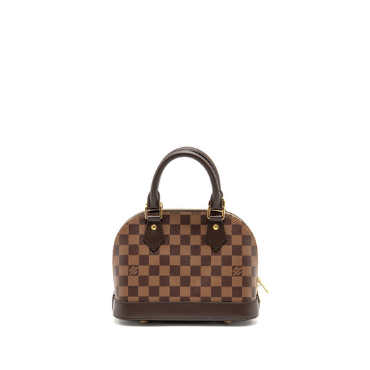 Louis Vuitton Alma BB damier ebene canvas GHW