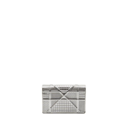 Dior Diorama Wallet On Chain Calfskin Silver SHW