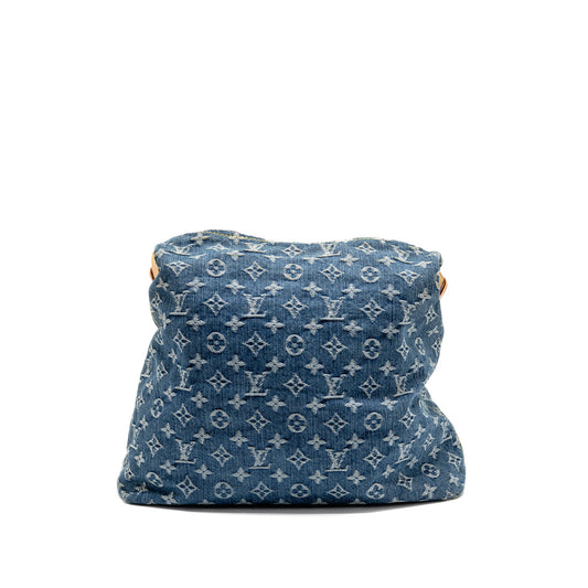 Louis Vuitton Vintage Baggy GM Shoulder Bag Monogram Denim GHW