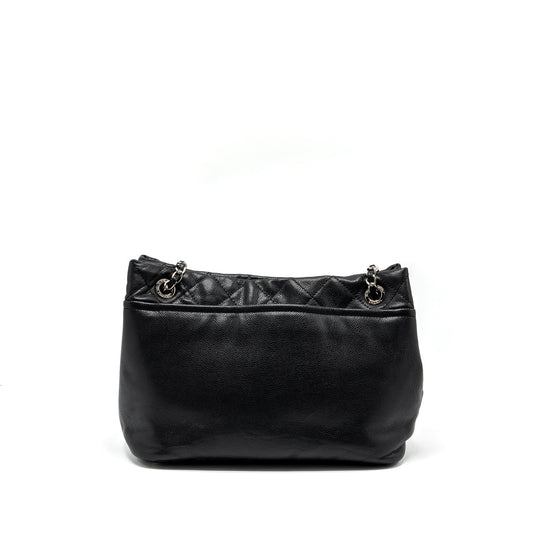 Chanel mattresses chain tote bag caviar black SHW