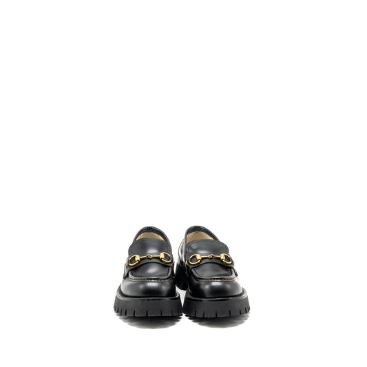Gucci size 38 Jordan loafer calfskin black GHW