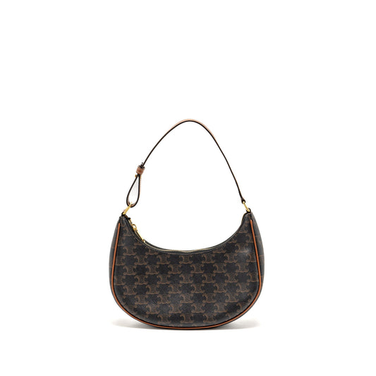 Celine Ava Bag Triomphe canvas / Calfskin tan GHW