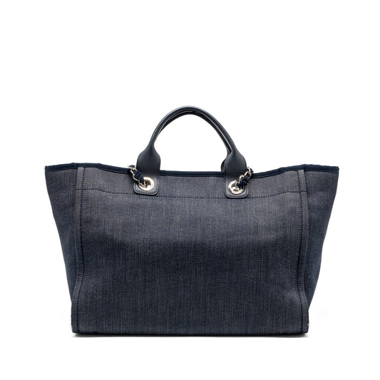 Chanel Deauville tote bag denim/calfskin dark blue SHW