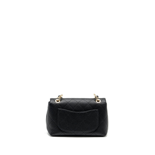 Chanel Chain Handle Flap Bag Quilted Calfskin Black LGHW