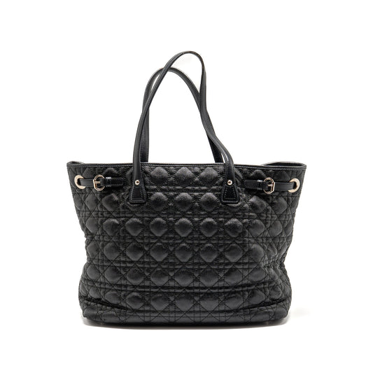 Dior Shopping Tote Bag Canvas Black SHW