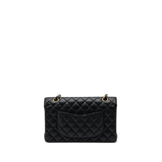 Chanel Medium classic double flap bag caviar black ghw