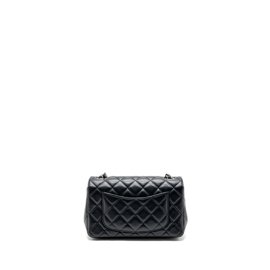 Chanel Classic Mini Rectangular Flap Bag Lambskin Black SHW