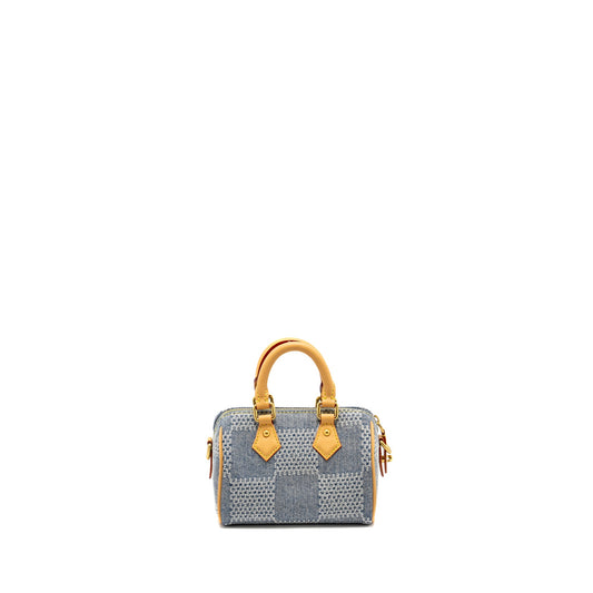 Louis Vuitton Speedy 18 Bandouliere Demier Denim Canvas GHW