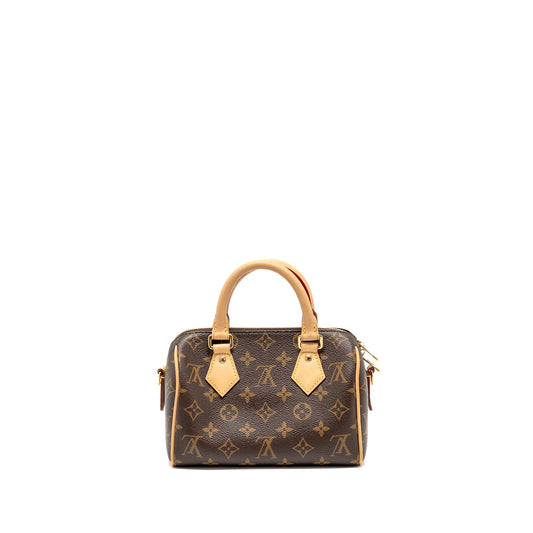Louis Vuitton Speedy 20 Bandouliere Monogram Canvas GHW