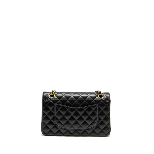 Chanel Medium Classic Double Flap Bag Lambskin Black GHW