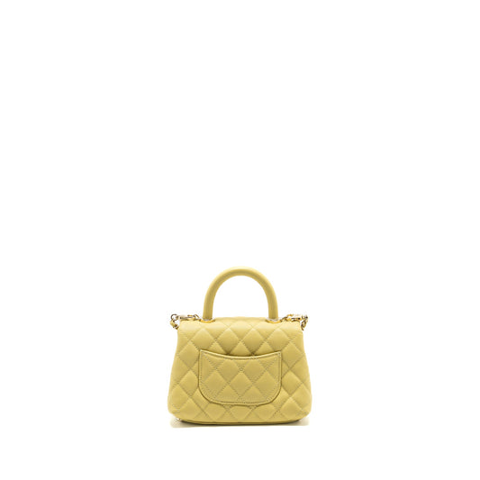 Chanel Mini Cocohandle caviar Yellow LGHW
